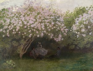 Leylaklar, Gri Hava, 1872 by Claude Monet